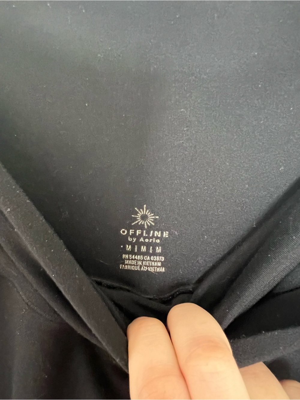 OFFLINE By Aerie Real Me High Waisted Crossover Black Flare Legging Sz Medium - Picture 7 of 10